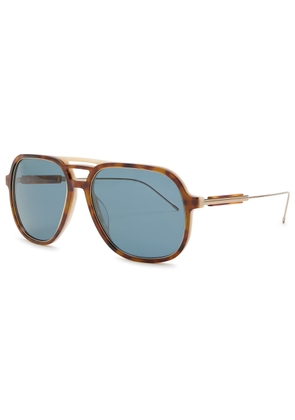 Brunello Cucinelli Aviator-style Sunglasses - Brown Havana - One Size