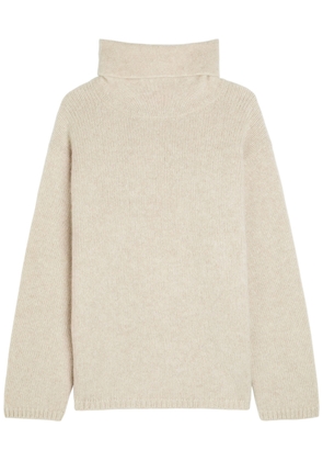 Elder Statesman Roll-neck Cashmere Jumper - Off White - M (UK12 / M)