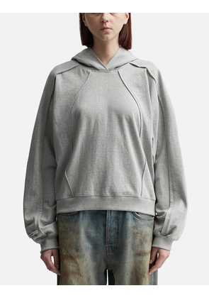 Pin-Tuck Paneled Hoodie