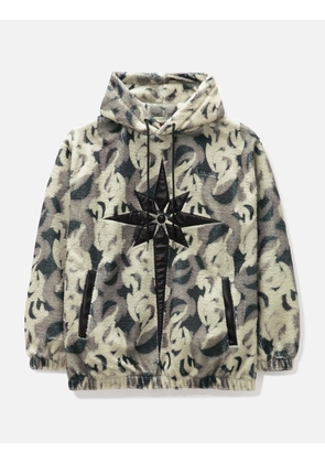 PATTERN FLEECE HOODIE