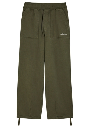 Ten C Straight-leg Cotton Sweatpants - Olive - XL