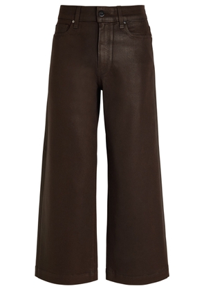Paige Anessa Coated Wide-leg Jeans - Brown - 29 (W29 / UK12 / M)