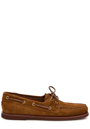 Gianvito Rossi Vande Suede Loafers - Brown - 35 (IT35 / UK2)