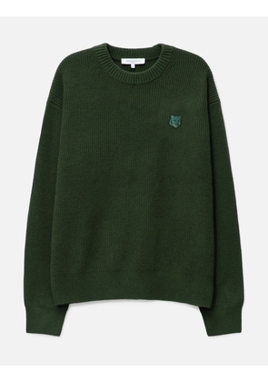 Bold Fox Head Patch Comfort Ribbed Jumper