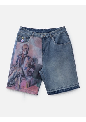 Painted Paneled Shorts