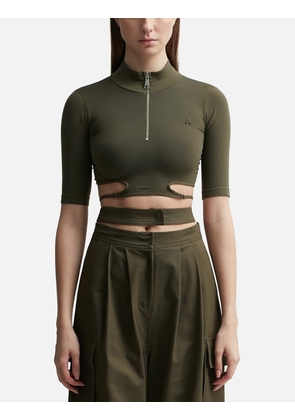 SCULPTING JERSEY CUT-OUT TOP