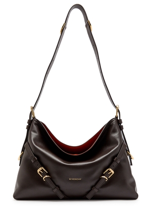 Givenchy Voyou Medium Grained Leather Shoulder bag - Chocolate - One Size