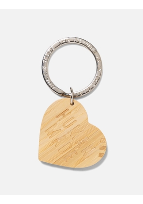Heart Bamboo Keyring