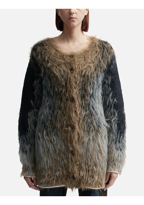 HAIRY GRADIENT CARDIGAN
