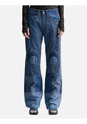 REGENERATED DENIM STRAIGHT LEG PANTS