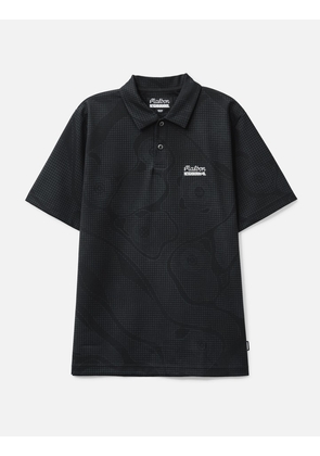 NH x Malbon Golf . Course Camo Pattern Polo Short Sleeve