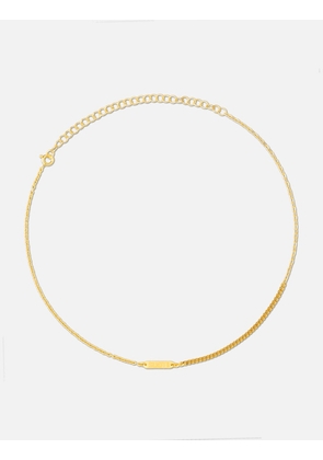Gold Plated Silver Mix Chains Necklace