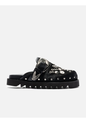 HBX Exclusive Black Pony Mule