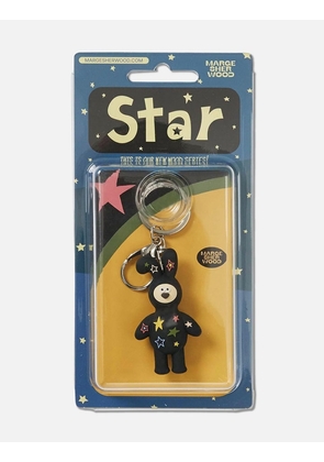 WOOD_star keyring
