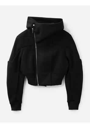 Cropped Hooded Flight jacket