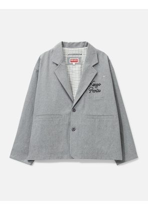 'Kenzo Paris Chainstitch' Embroidered Workwear Jacket