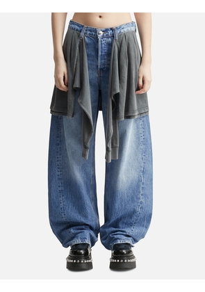 Pre-Styled Balloon Leg Jean