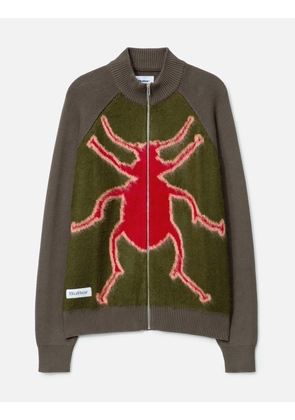 Beetle Zip-Thru Knit Sweater