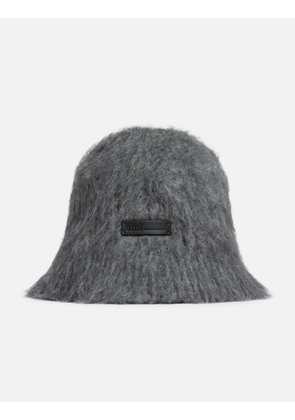 Grey Mohair Ami Bucket Hat