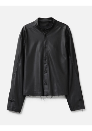 Acceptance Faux Leather Shirt
