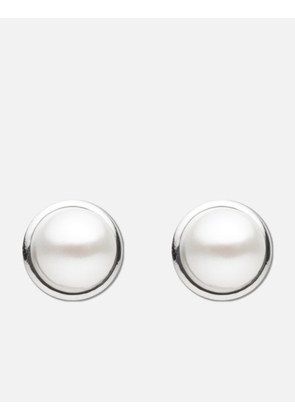Cold White 6mm Pearl Earrings