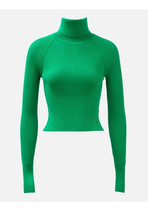 Signature Open Back Detail Roll Neck Sweater