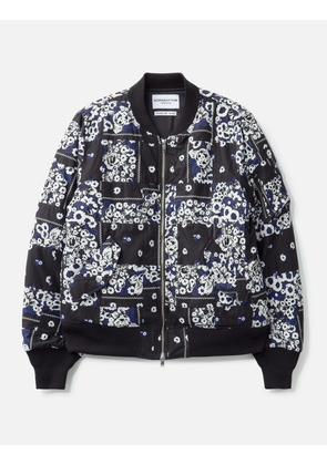 Overdyed Patchwork Bandana Flight Jacket