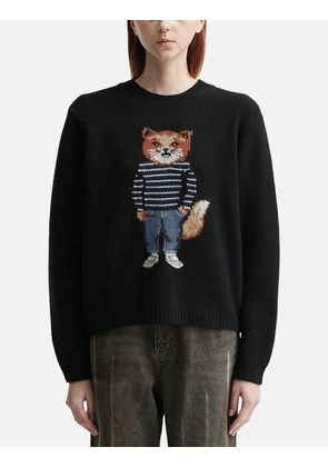 Dressed Fox Intarsia Wool Jumper
