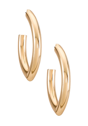 Ettika Everyday Hoop Earring in Metallic Gold.