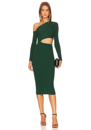 Camila Coelho Nahla Knit Dress in Dark Green. Size M. Also in XS, XXS, S, L, XL.