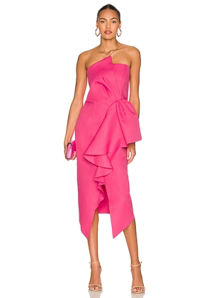ELLIATT Reception Dress in Fuchsia. Size L. Also in XS, S, M, XXL.