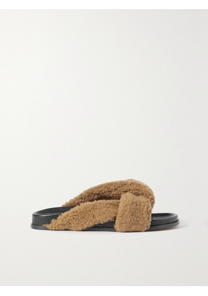 Emme Parsons - Shearling Slides - Brown - IT35,IT36,IT37,IT38,IT39,IT40,IT41