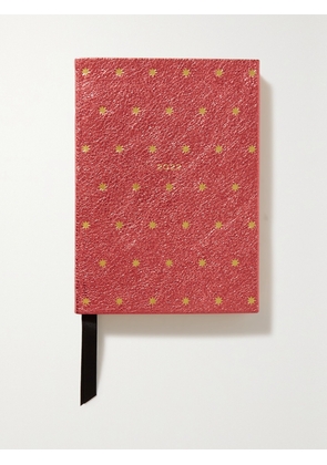 Smythson - Stars Soho Panama Printed Textured-leather Diary - Metallic - One size