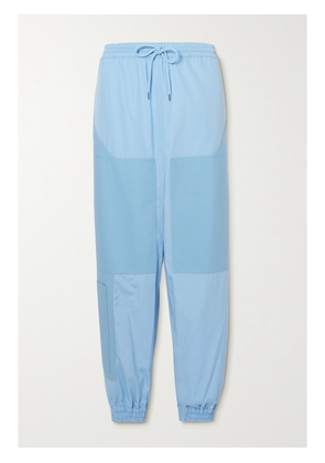 Stella McCartney - + Net Sustain Kara Paneled Organic Cotton-ripstop And Shell Track Pants - Blue - IT36,IT38,IT40,IT42