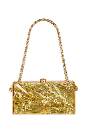 Cult Gaia Hajar Shoulder in Metallic Gold.