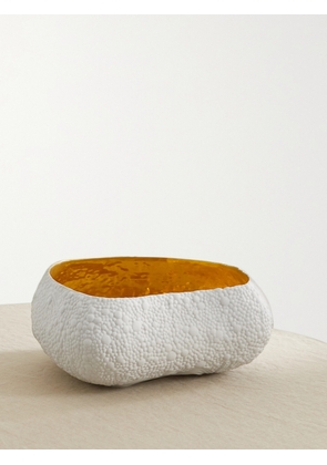 L'Objet - + Haas Brothers Mojave 32cm Gold-plated Porcelain Bowl - White - One size