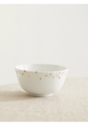 L'Objet - + Haas Brothers Mojave 14cm Gold-plated Porcelain Bowl - White - One size