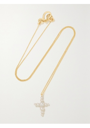 Sophie Bille Brahe - Petite Fellini 14-karat Gold Pearl Necklace - One size