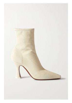 NEOUS - Ran Stretch-leather Ankle Boots - Cream - IT35,IT36,IT36.5,IT37,IT37.5,IT38,IT38.5,IT39,IT39.5,IT40,IT40.5,IT41