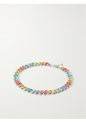 FRY POWERS - Unicorn Rainbow Sterling Silver And Enamel Necklace - One size