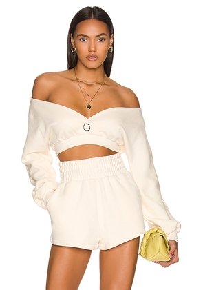 Camila Coelho Kenzie Pullover in Ivory. Size S. Also in XXS, XS.