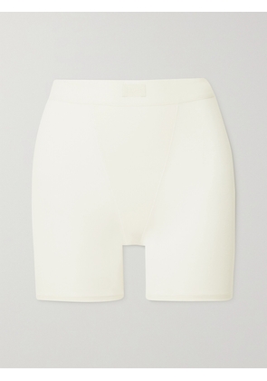 SKIMS - Boyfriend Stretch-modal And Cotton-blend Jersey Boxer Shorts - Marble - Off-white - XXS,XS,S,M,L,XL,2XL,3XL,4XL