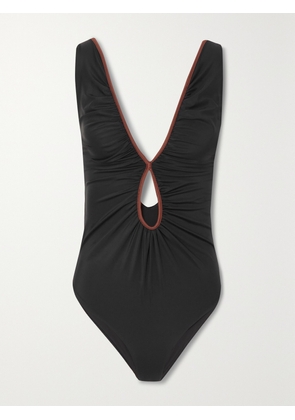Johanna Ortiz - + Net Sustain Malick Cutout Open-back Recycled Swimsuit - Black - x small,small,medium,large,x large