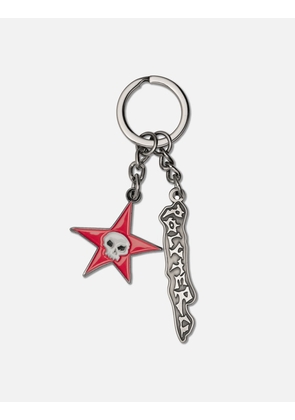 Hank Key Ring 004 - Red Star Skull