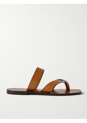 A Emery - Carter Leather Slides - Brown - IT35,IT36,IT37,IT38,IT39,IT40,IT41