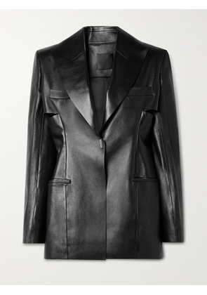 Givenchy - Cutout Leather Blazer - Black - FR 34,FR 36,FR 38,FR 40,FR 42