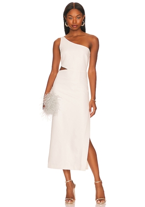 Bardot Jenna One Shoulder Dress in White. Size 10. Also in 6, 8.