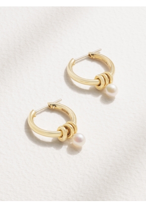 Spinelli Kilcollin - Ara 18-karat Gold Pearl Hoop Earrings - One size