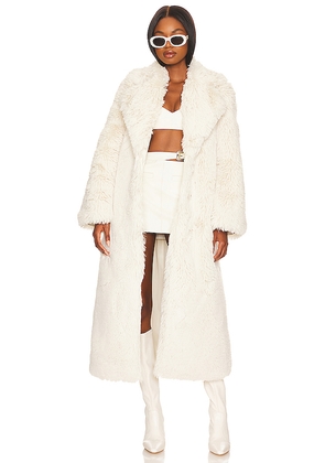Camila Coelho Francisca Coat in Ivory. Size L. Also in S, XS, M, XL.