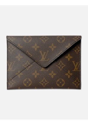 Pochette Enveloppe Toile Monogram